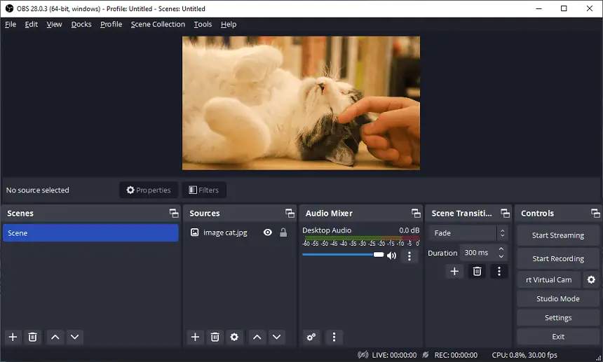 OBS Studio open source HD screen recorder